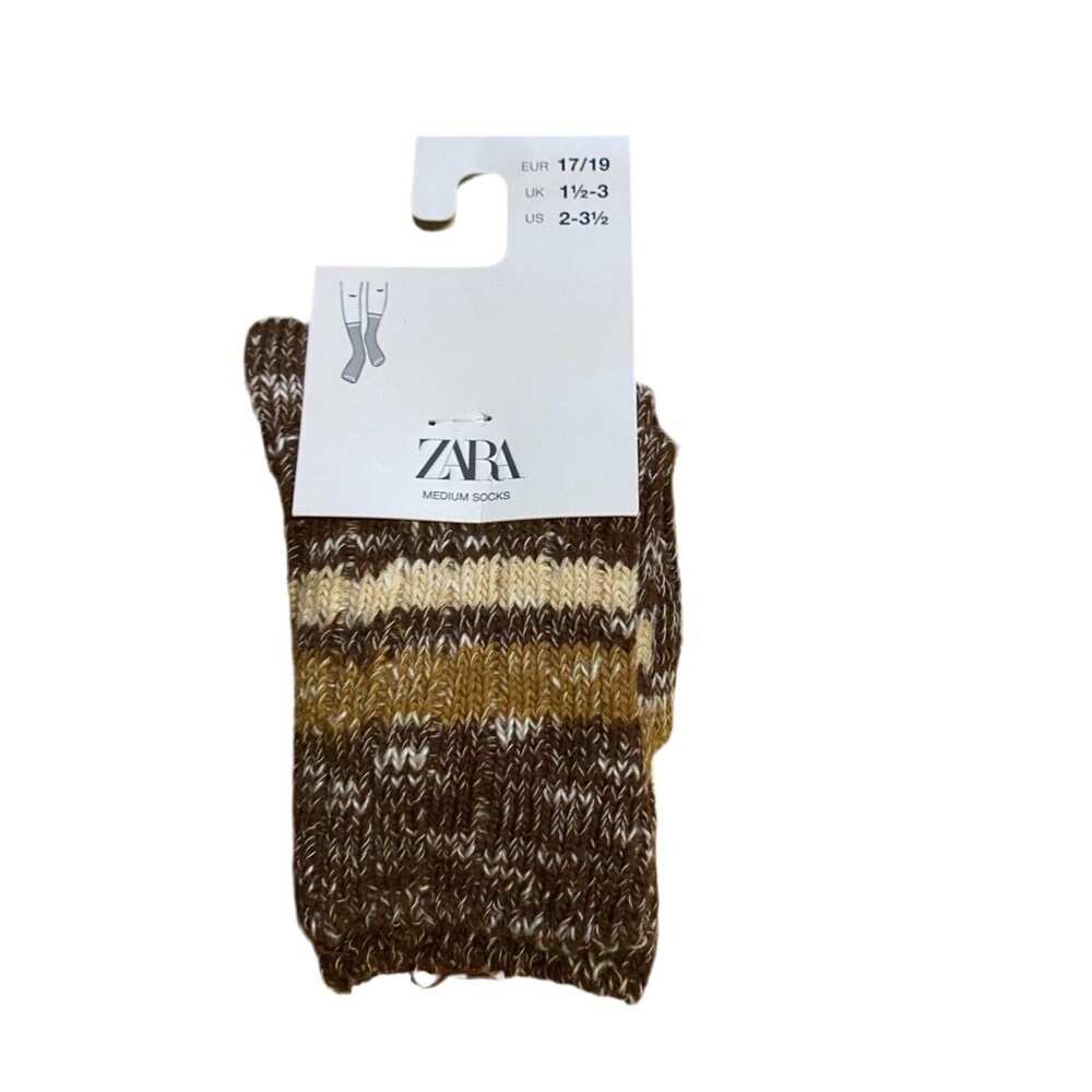 Zara Girls Crew Socks - Youth (2-3.5)